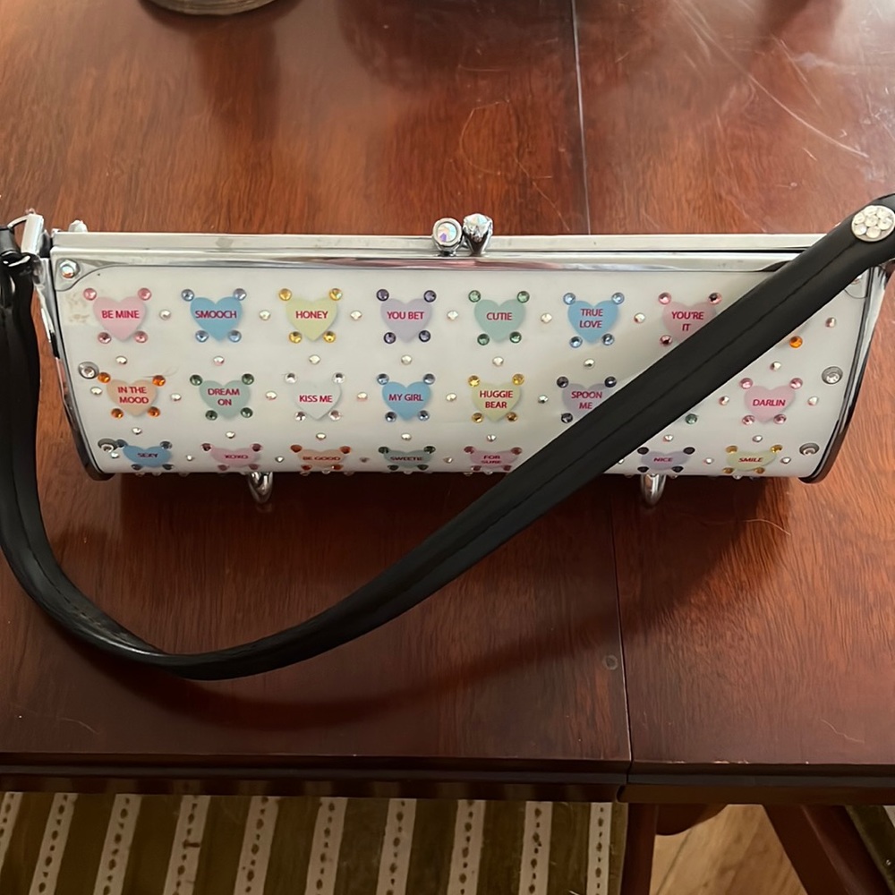 One of a kind Little Earth metal “ Valentine “ handbag